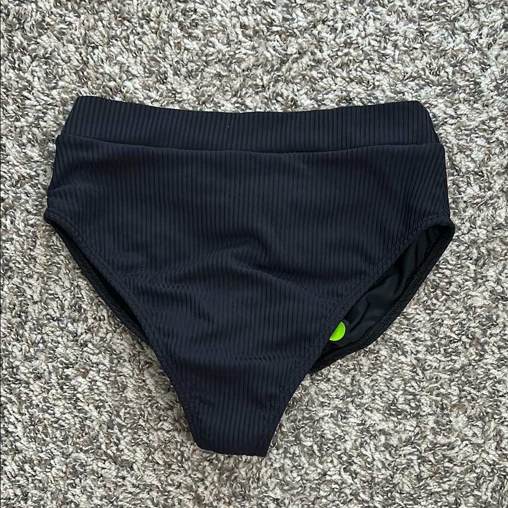 Montce Women's Black High-Waisted Swim Bottom Size Small